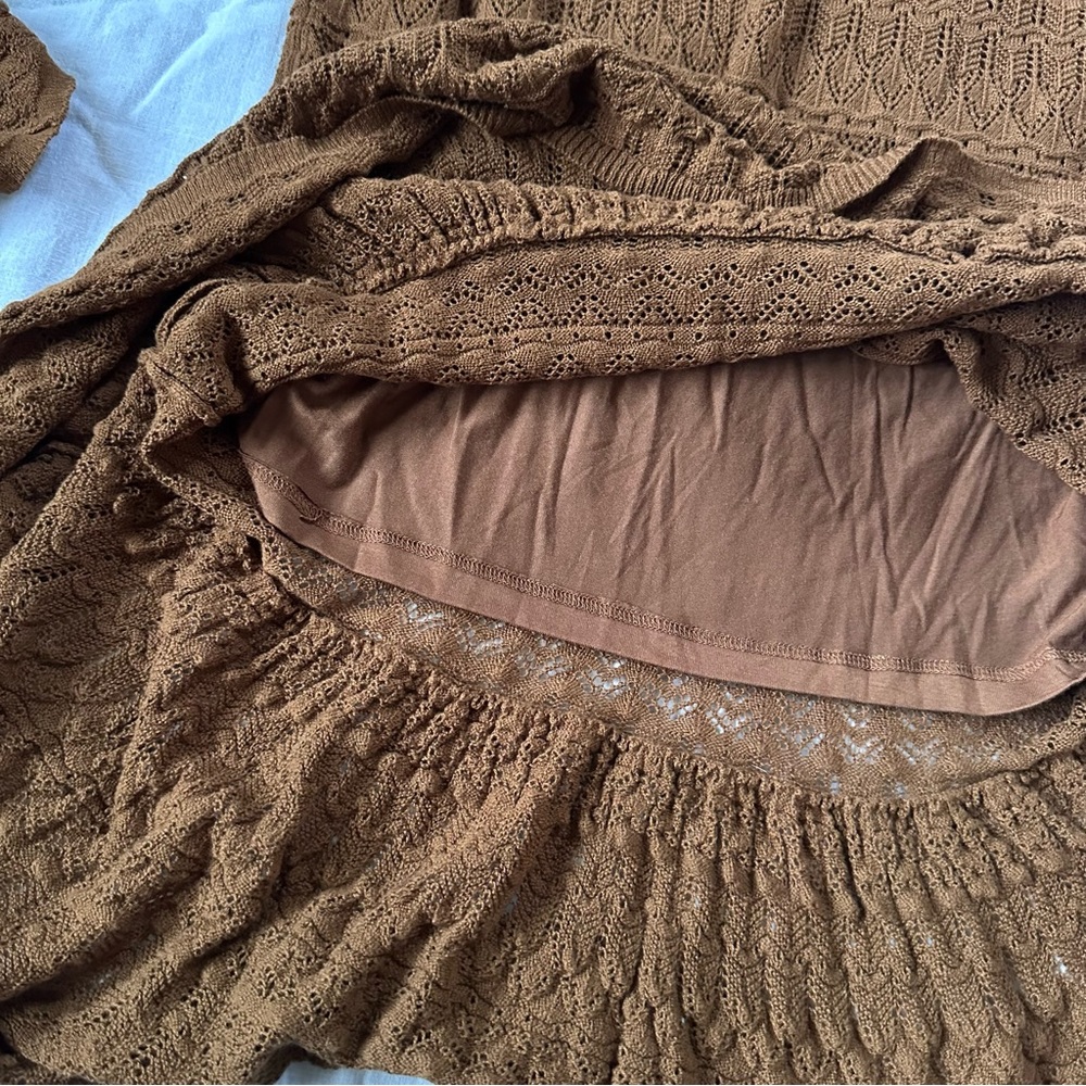 House of Harlow 1960 Brown Midi Skirt - Picture 3 of 13